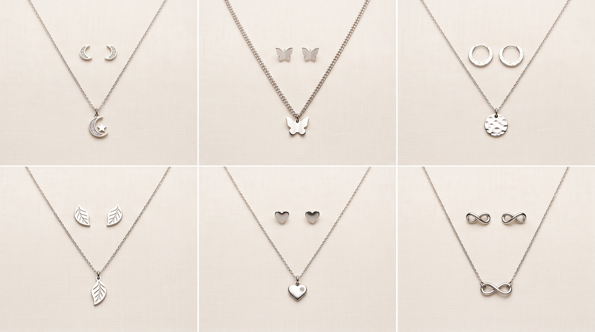 Sets de joyería en acero quirúrgico para mujer: cómo elegir el tuyo