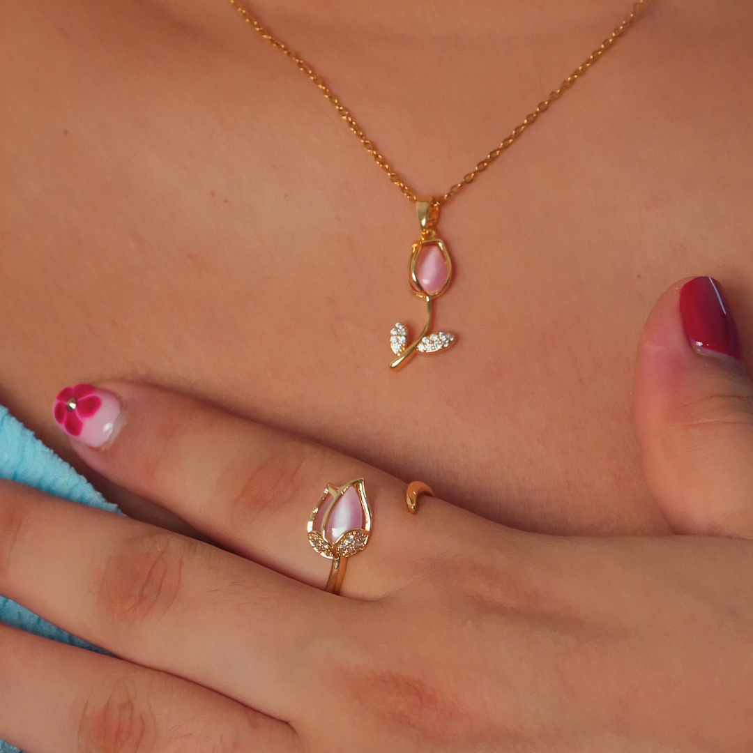 Set Tulipán Rosa